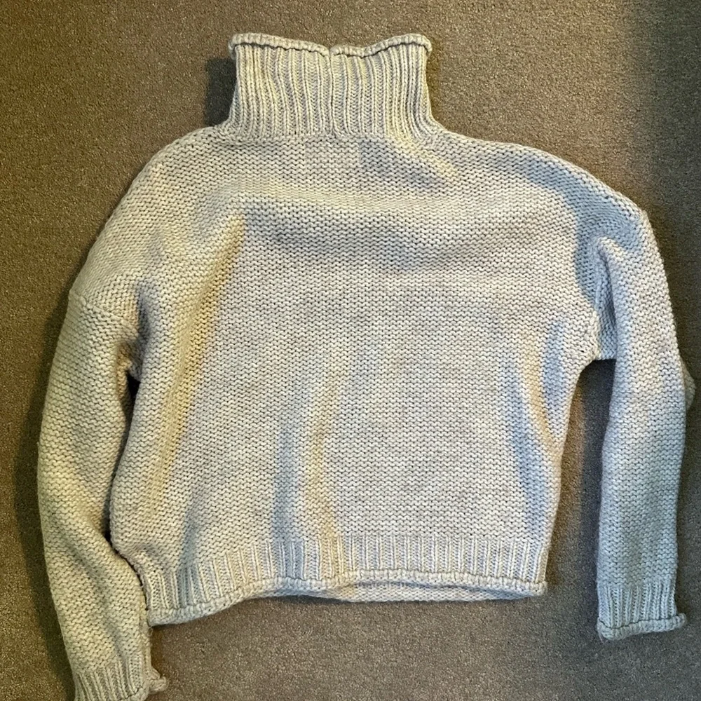 Anthro Oatmeal Colored Knit Sweater